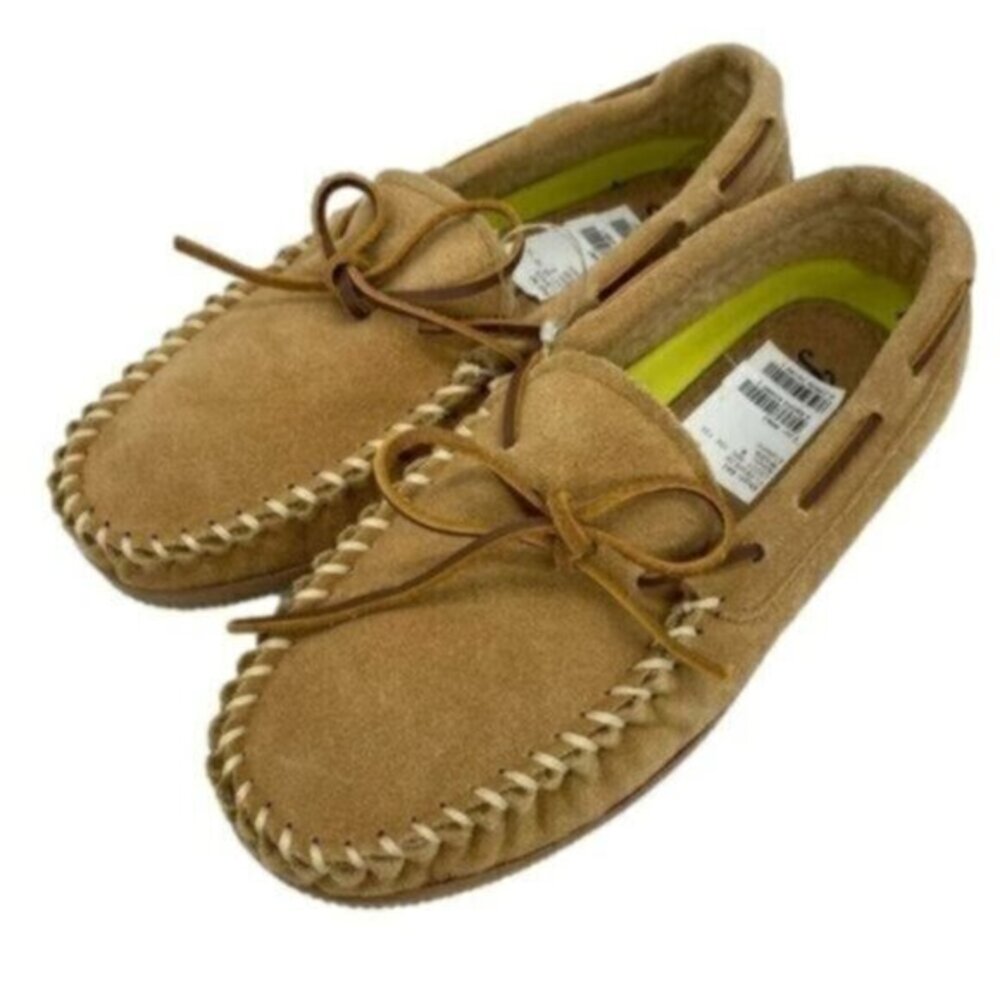 Florsheim Cozzy Moc Toe Tie Slipper Loafers Leather New